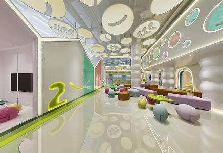 Modern Kindergarten 3d model