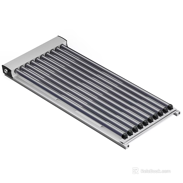 Stainless Steel Electric Radiator With Multiple Parallel Tubes For Efficient Home Heating 3d model 