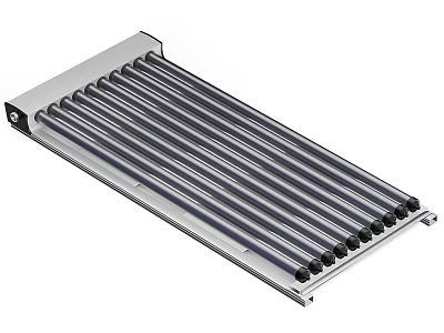 Stainless Steel Electric Radiator With Multiple Parallel Tubes For Efficient Home Heating 3d model