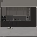 Modern Light Colored Kitchen Cabinets With Sleek Countertop Sink Faucet And Built in Appliances