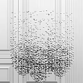 Luxurious Crystal Chandelier Featuring Dangling Crystal Beads For Modern Living Room Lighting Decor