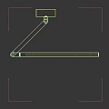 Modern Black Wall Light With Adjustable Arm And Elongated Illuminated Bar