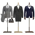 Modern Men's Suit Model 3d model
