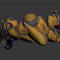 Modern Robot Sci-Fi Armor Sci-Fi Warrior Alien Warrior 3d model