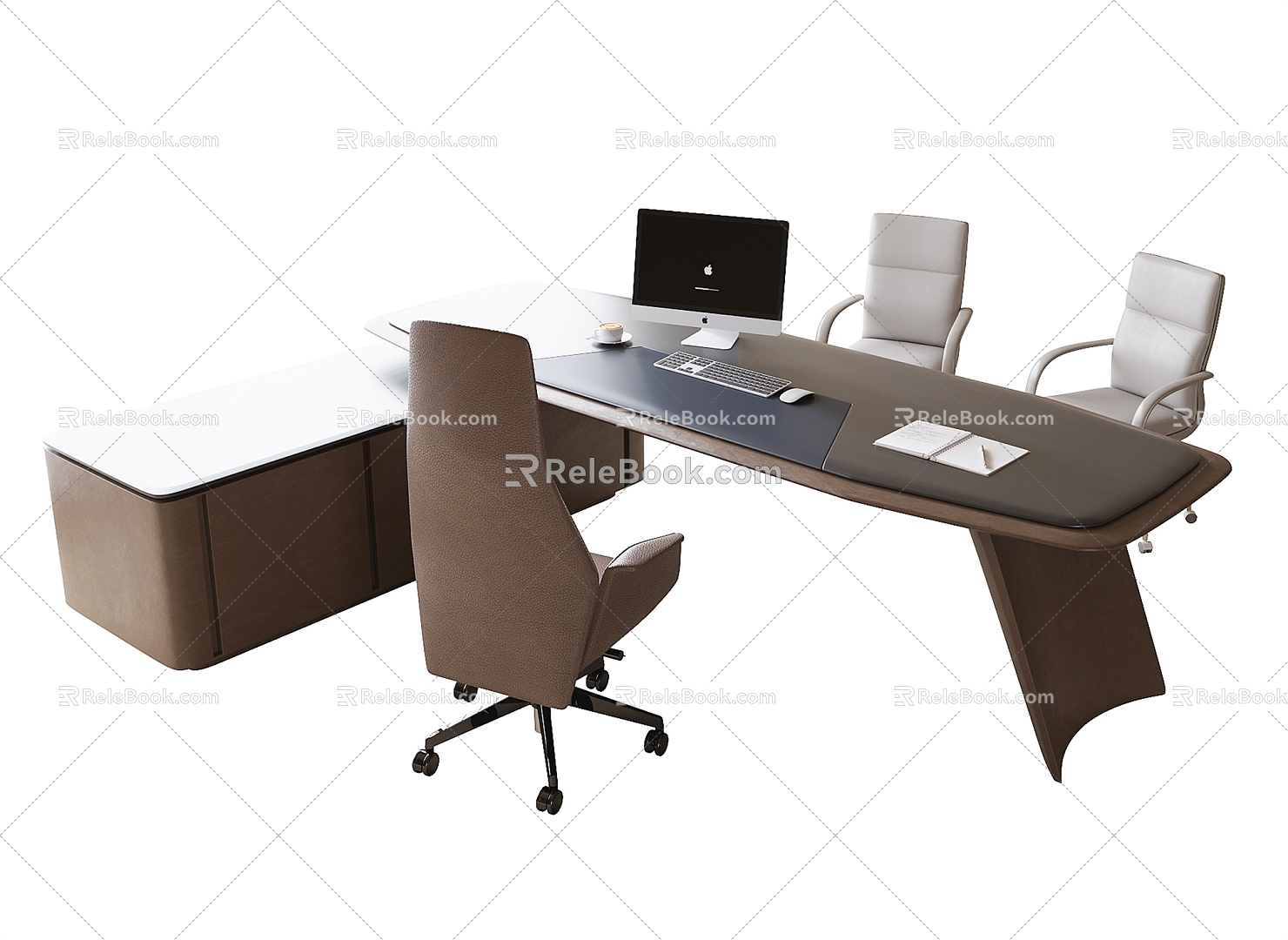 Modern Boss Office Desk Chair Office Chair 3d model