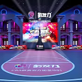 Basketball Arena With Vintage Architecture Court Floor Logo Large Screen Lighting And CBA Partnership