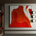 Abstract Painting Texture Painting Color Hanging Painting 3d model