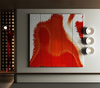 Abstract Painting Texture Painting Color Hanging Painting 3d model