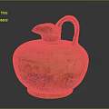 Ancient Clay Pot Sculpture With Intricately Carved Animal And Human Figures