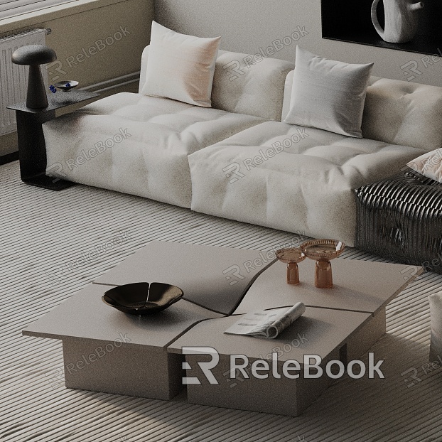 Modern coffee table model