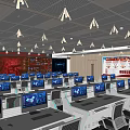 modern command center fire command center 3d model