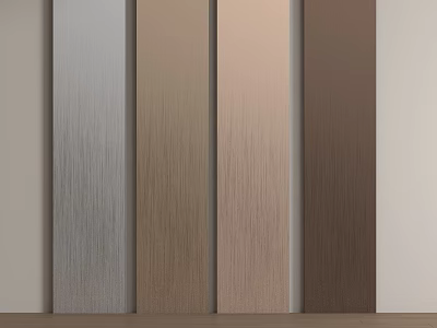 Modern Decorative Wall Paneling With Various Colors And Textured Surface Options 3d model