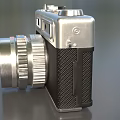 Vintage Yashica Digital Camera With Silver Body And Xenar Lens Design