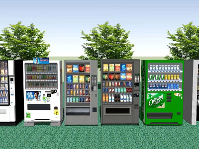 Modern Vending Machine Vending Machine Vending Machine Beverage Machine Vending Machine Snack Cabinet 3d model