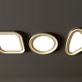 3d ceiling lamp round ceiling lamp bedroom lamp artistic shape lamp fashion living room lamp model combination 3d model
