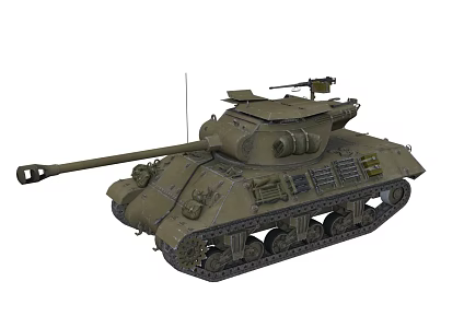 M36 Tank Destroyer Tank Tracked Fighting Vehicle Military Vehicle American Tank Destroyer 3d model