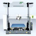 High Precision Industrial 3D Printer With Metal Frame Printing Platform And Mechanical Components 3d model