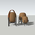 Modern table lamp 3d model
