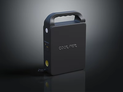 COOLPUS Black Portable Industrial Equipment With Durable Handle And Functional Interface 3d model
