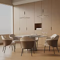 Modern table combination 3d model
