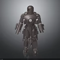 Detailed 3D Iron Man Robot Suit With Metallic Armor And Mechanical Parts