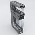 Modern Window Group Angle System Door and Window Material Angle 3d model