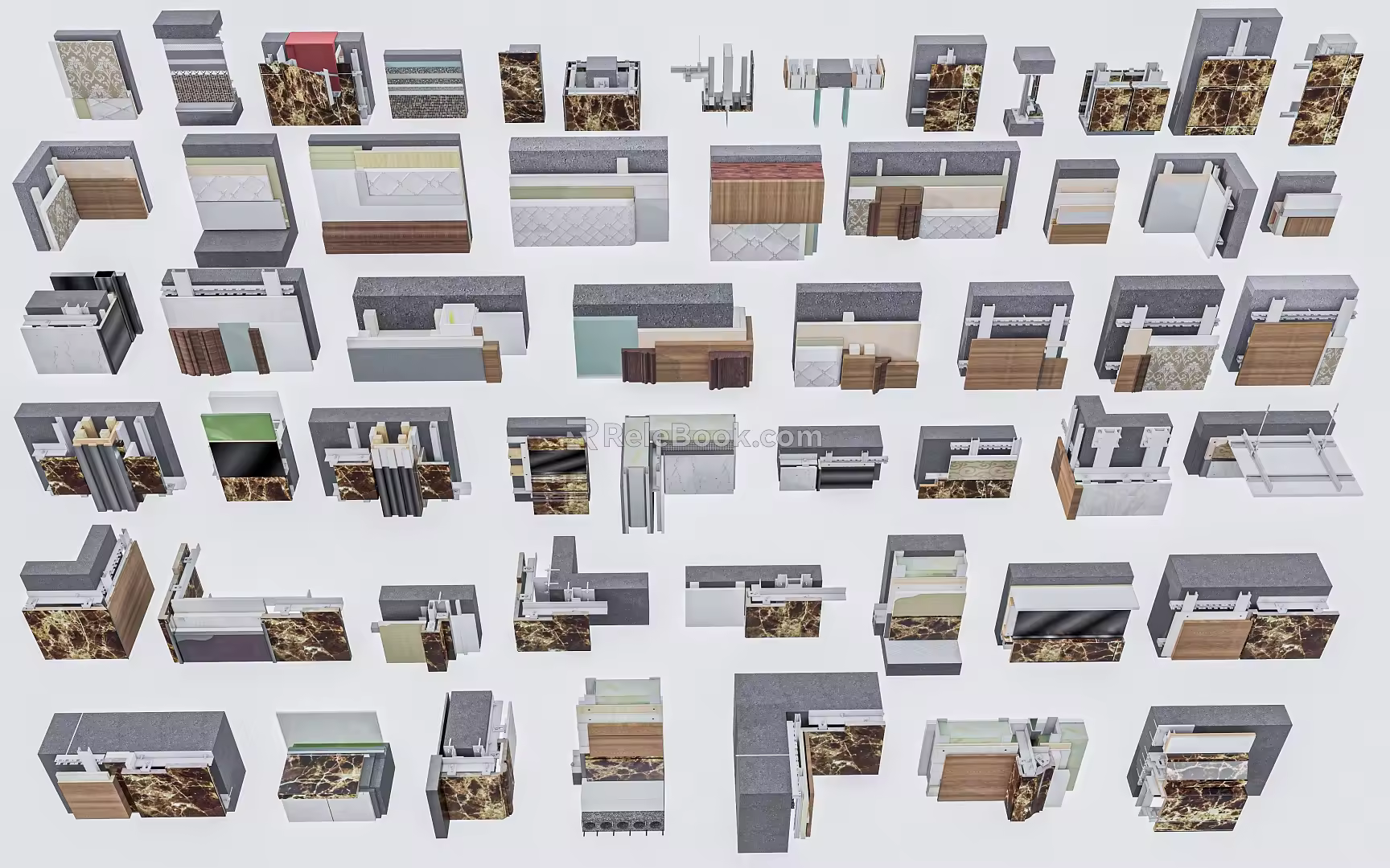 Construction technology node 3d model