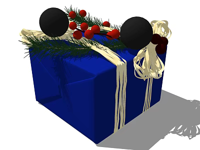 Modern Gift Box Christmas Supplies 3d model Modern Gift Box Christmas Supplies 3d model