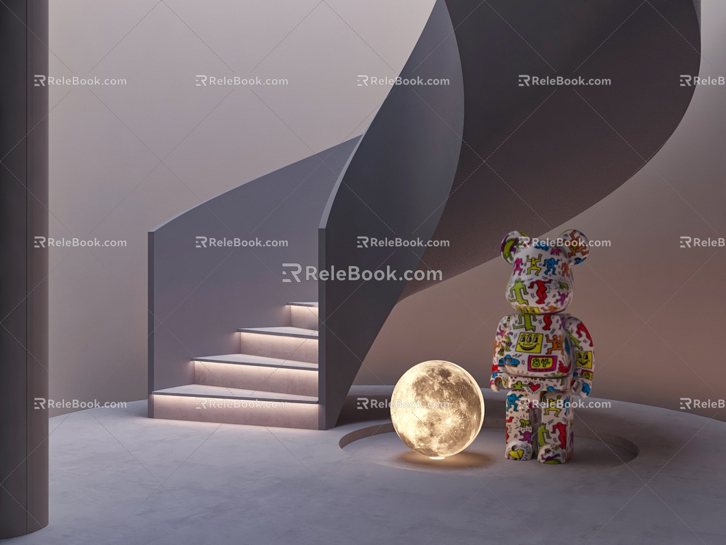 revolving staircase model