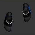 Black And Blue Daily Use Socks With Elastic Cuff Comfortable Design For Everyday Wear