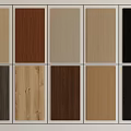 Various Wood Grain Wall Panels In Different Colors For Interior Design 3d model