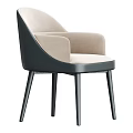 Stylish Modern Dining Chair Featuring Beige Fabric Seat Wooden Legs And Black Color Option