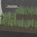 Flower Box Flower Box Plant Combination Green Plant Flower Box Plant Pile Landscape Green Plant Flower Box 3d model