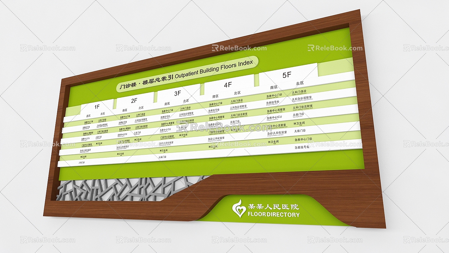 Hospital Guide Traditional Chinese Medicine Guide Chinese Guide Sign Index Guide Toilet Seven-step Hand-washing Method Sticking Light Box Scenic School 3d model