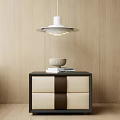 Modern Luxury Simple Bedside Table 3d model