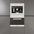 Modern Kitchen Appliances With Built in Cabinet Drawer And Miele Design