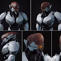Industrial Equipment Mechanical Humanoid With Detailed Armor Design And Multiple Angles