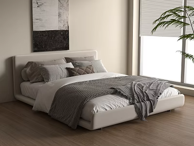 Modern Bedding Mattress Quilt 3d model