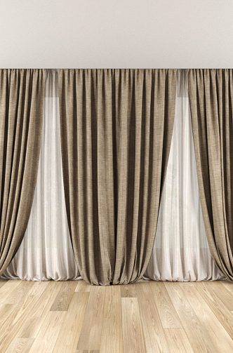 Modern Curtain Decoration 3d model