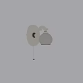 White Matte Glass Wall Lamp With 20cm Height 23cm Diameter And 1x 60W E27 Bulb