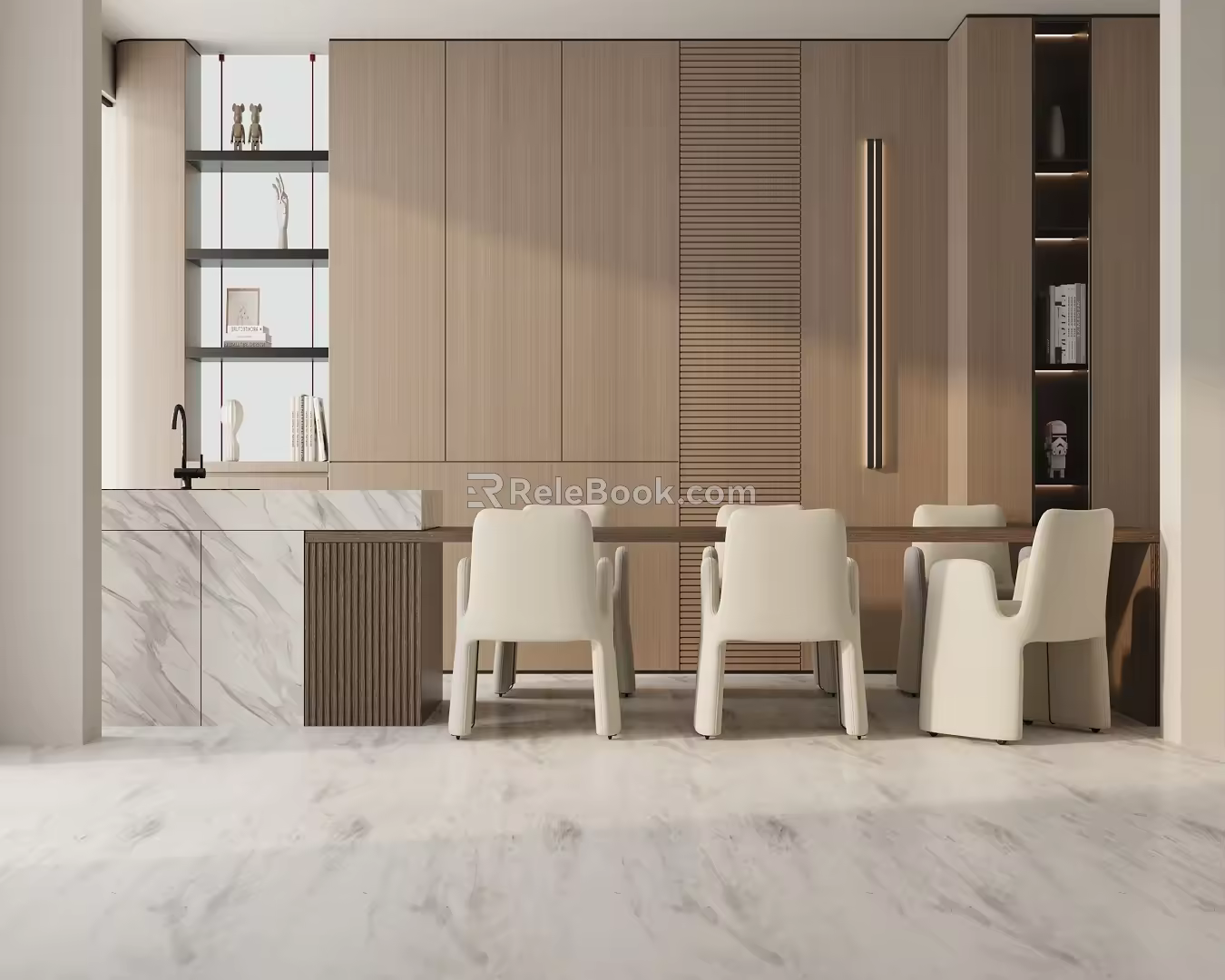 Modern table combination 3d model