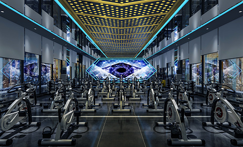 Modern Gym 3d model