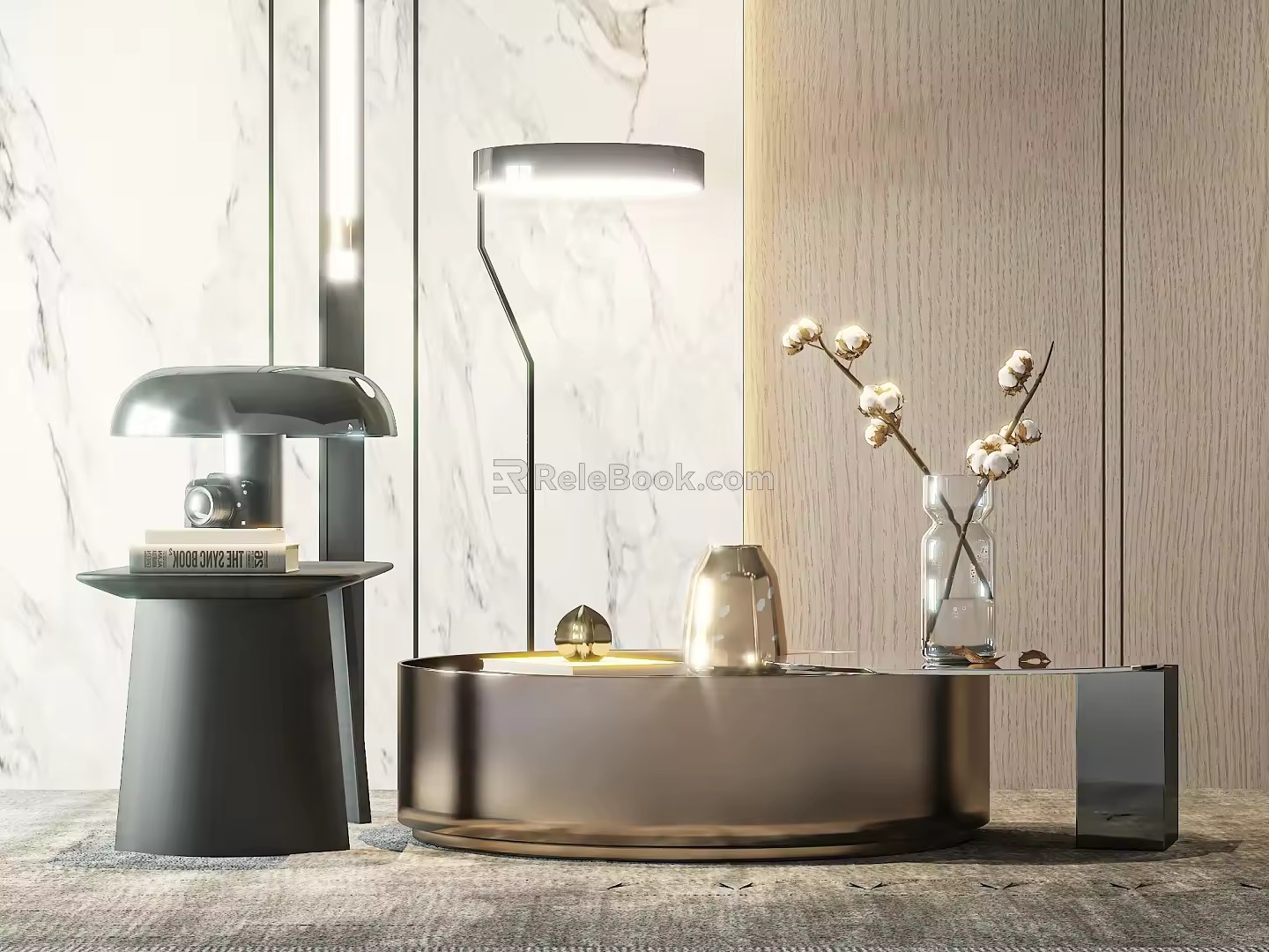 Modern Coffee Table Decorative Ornaments Side Table Ornaments 3d model