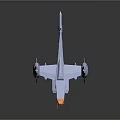 Modern Silver Fighter Jet With Orange Nose Cone And Advanced Aerodynamic Wing Design