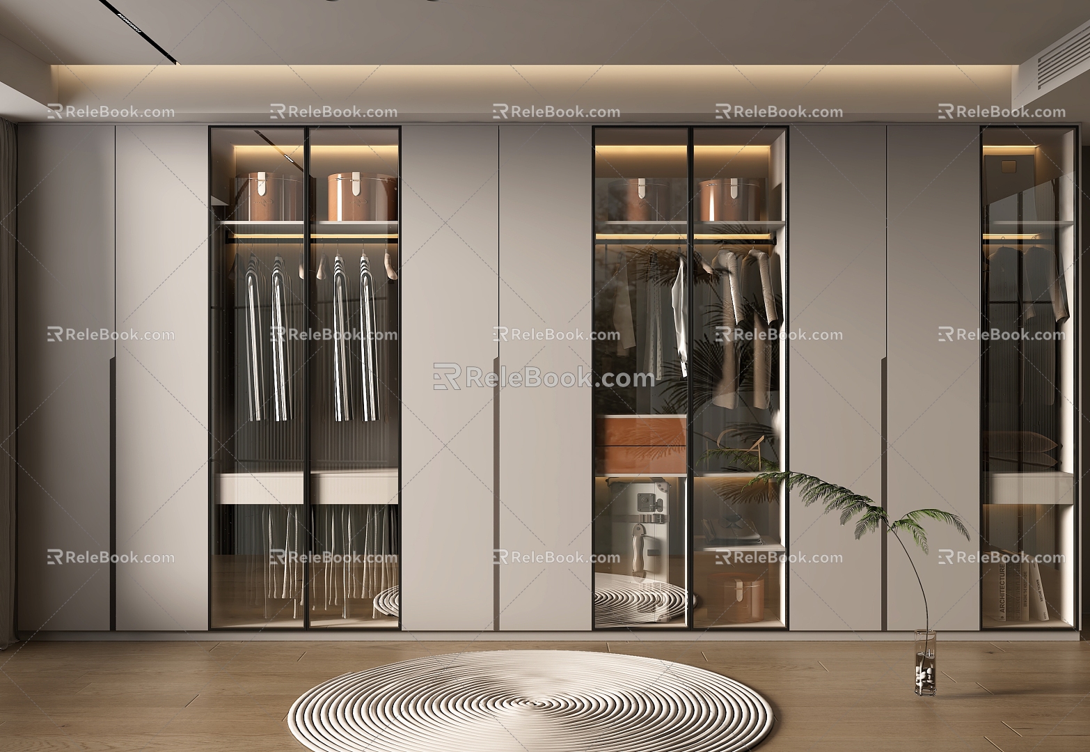 Modern home cloakroom 3d model