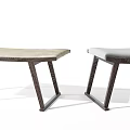 Modern Stylish Wooden Stools with Angled Leg Design and Comfortable Upholstered Seat Tops