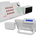 Commercial Equipment Set Featuring Smart POS Terminal Payment Display Scanner And Modules 3d model