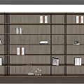 Modern Bookcase Simple Bookcase Storage Shelf 3d model