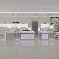 Elegance Nails Mall Store Interior With Nail Eyelash Services And Display Counters