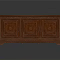 Wooden Furniture Set With Three Different Sizes Drawer Chests In Dark And Light Brown
